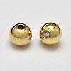 Rack Plating Brass Round Spacer Beads X1-KK-I601-6mm-G-RS-1