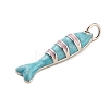 Brass Enamel Pendants KK-H527-05A-P01-2