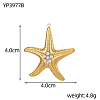 304 Stainless Steel Pendants STAS-OY009-12G-2