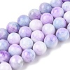 Dyed Natural White Jade Beads Strands G-T138-10mm-210-15-4