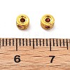 Brass Micro Pave Cubic Zirconia Beads KK-R216-11G-02-3