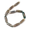 Tibetan Style dZi Beads TDZI-E004-34-6