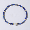 Natural Lapis Lazuli Beaded Stretch Bracelets for Women BG9690-13-1