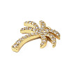 Brass Micro Pave Cubic Zirconia Pendants LS-KK-G534-01A-G-2