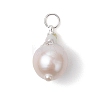 Natural Baroque Pearl Keshi Pearl Pendants PALLOY-JF05005-3