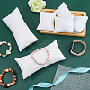 10Pcs 2 Styles Leather & Velvet Pillow Jewelry Bracelet Watch Displays BDIS-DC0001-01-4
