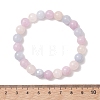 Natural Aquamarine & Rose Quartz & Amethyst Round Beads Stretch Bracelets for Women BJEW-JB13528-2