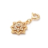 Brass Micro Pave Cubic Zirconia Pendants KK-D360-24G-2