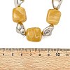 Cube Imitation Gemstone Acrylic Beaded Necklaces for Women NJEW-JN06476-5