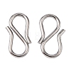 304 Stainless Steel S-Hook Clasps STAS-R083-11-1