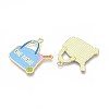 Alloy Enamel Sports Pendants ENAM-T022-64G-2