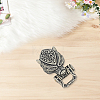 1Pc Tibetan Style Wolf Shaped Brass Shackle Clasps FIND-CY0002-14B-7