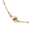 Brass Heart Locket Photo Pendant 304 Stainless Steel Satellite Chain Necklaces for Women NJEW-JN05734-6