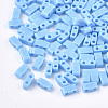 2-Hole Opaque Glass Seed Beads SEED-S023-05D-1