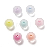 Frosted Transparent Acrylic Beads OACR-A032-14A-1