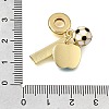 Football Theme Brass & Enamel European Dangle Charms KK-CBA8E93-01E-3