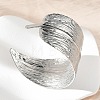 304 Stainless Steel Cuff Bangles for Women BJEW-Z096-02P-3