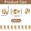 400Pcs CCB Plastic Tube Bails CCB-SC0001-28KC-2