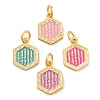 Alloy Enamel Pendants ENAM-M008-02G-1