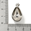 Rack Plating Brass Micro Pave Clear Cubic Zirconia Pendants KK-E114-02P-04-3