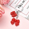Resin Bowknot Pendant Keychains KEYC-YW00276-4