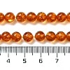 Resin Imitation Amber Beads Strands RESI-Z017-01A-4