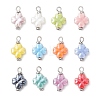 Handmade Porcelain Pendants PALLOY-JF04796-02-1