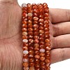 Natural Banded Agate Beads Strands G-Z111-A01-06-2