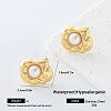 304 Stainless Steel Stud Earrings for Women PM4450-5-1