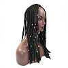 Iron Dreadlocks Beads Hair Decoration X-IFIN-S696-110RG-3