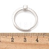 S925 Sterling Silver Adjustable Letter Rings for Women RJEW-M068-01P-R-3