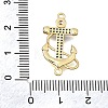 Brass Micro Pave Cubic Zirconia Connector Charms CU-CBAE7DF-02G-3