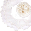 2 Layer Polyester Pleated Lace Trim OCOR-WH0088-46A-1