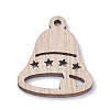 Undyed Wooden Pendants WOOD-S040-25-1