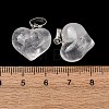 Natural Quartz Crystal Pendants G-B188-04P-07-3