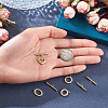 4Sets 4 Styles Brass Micro Pave Clear Cubic Zirconia Toggle Clasps KK-TA0008-81-5