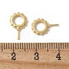 Brass Micro Pave Cubic Zirconia Peg Bails KK-D324-24G-3