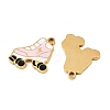 304 Stainless Steel Enamel Charms STAS-C137-06B-G-2