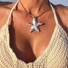 Ocean Boho Alloy Pendant Necklaces WGDA4E2-01-1