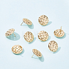 10Pair Alloy Flat Round Stud Earring Findings DIY-BC0004-55-4