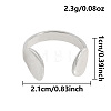 304 Stainless Steel Cuff Open Rings KI5039-1-1