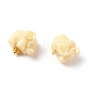 Dyed Synthetic Coral Pendants PALLOY-JF00558-02-2