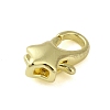Brass Lobster Claw Clasps KK-B089-22A-G-2