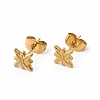 304 Stainless Steel Star Stud Earrings for Women EJEW-C004-06G-1
