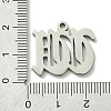 Non-Tarnish 201 Stainless Steel Pendants STAS-B055-01P-W-3