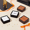 Square Imitation Leather with Fibre Cloth Loose Diamond Jewelry Display Case ODIS-WH0038-23A-5