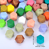 Hexagonal Silicone Focal Beads SI-JX0020A-99-2