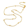 Brass Satellite Chains Necklaces for Women NJEW-D302-28G-4