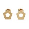 PVD Vacuum Plating 304 Stainless Steel Stud Earrings for Women EJEW-A048-02G-1