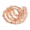 Electroplate Transparent Glass Beads EGLA-H112-04HP-03-2